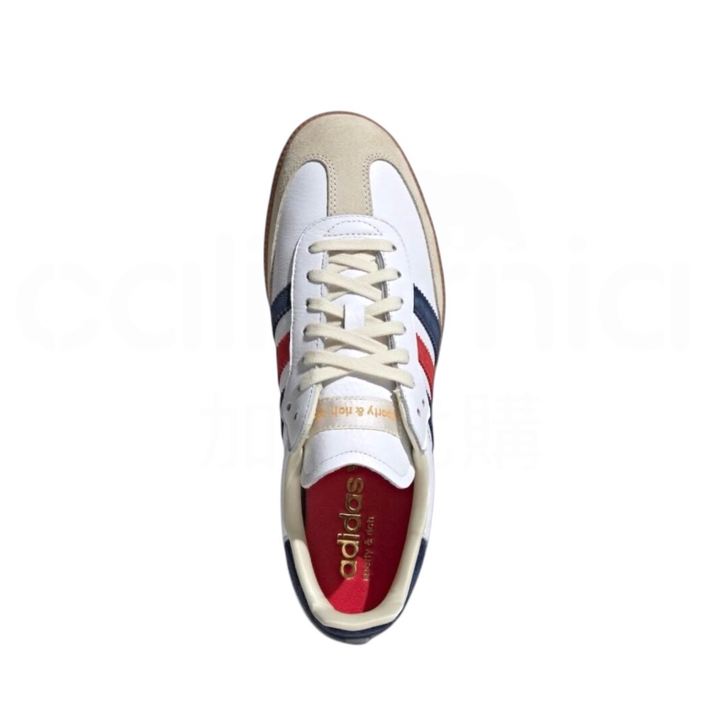 👟adidas SAMBA OG X SPORTY & RICH 休閒鞋 紅藍白色｜紅色｜深藍色｜白色｜米色｜焦糖底｜-細節圖7