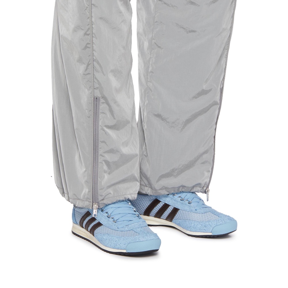 👟adidas X WALES BONNER SL76 聯名款休閒鞋 藍黑色｜湖水藍｜黑色｜白色｜皮革｜麂皮｜網格｜平-細節圖2