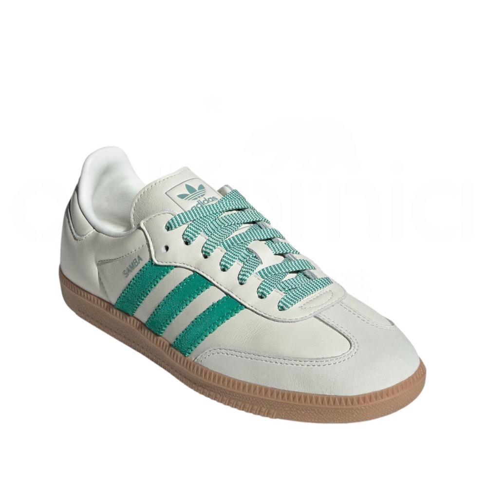 👟adidas SAMBA OG  休閒鞋 白綠色｜白色｜綠色｜骨白色｜奶茶底｜皮革｜麂皮｜平底鞋｜男女通用款鞋-細節圖10