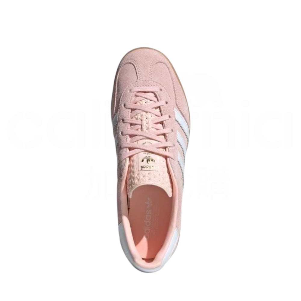 👟adidas GAZELLE INDOOR  休閒鞋 IH5484 粉白色｜粉紅色｜白色｜焦糖底｜皮革｜麂皮｜平底鞋-細節圖5