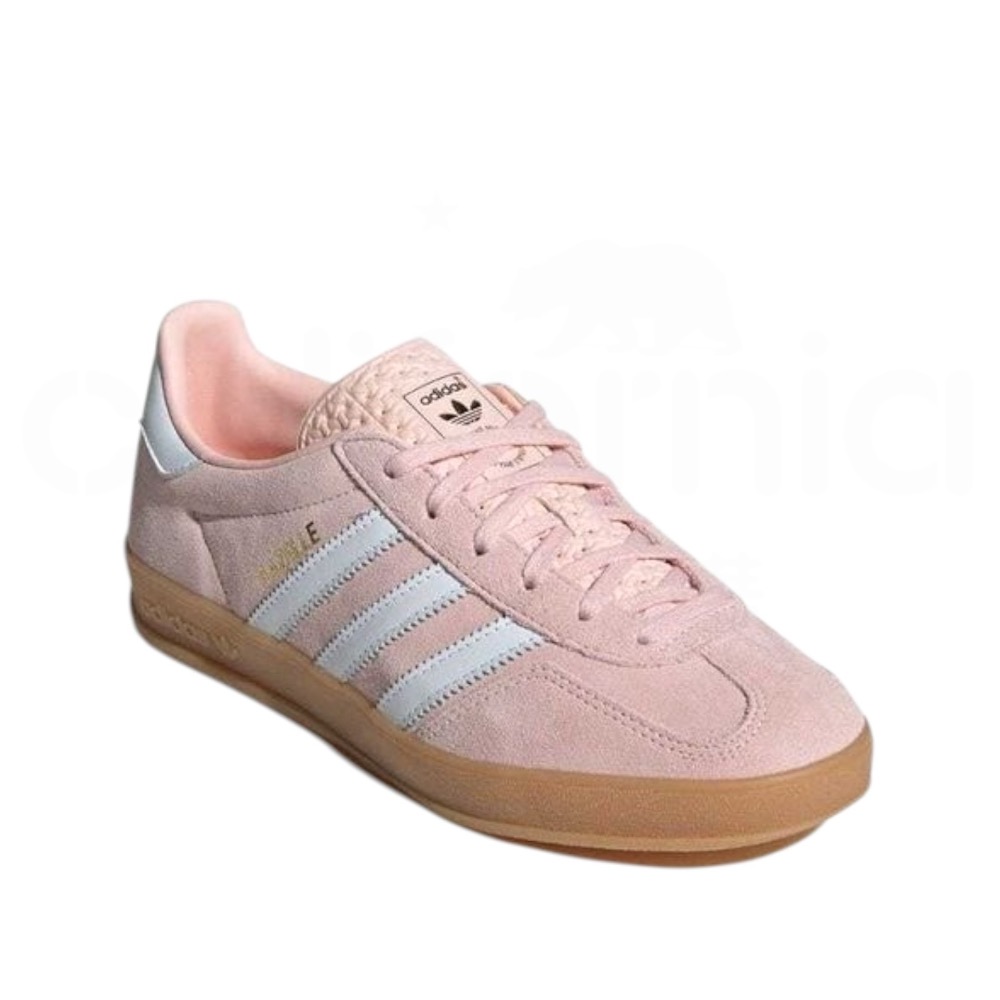 👟adidas GAZELLE INDOOR  休閒鞋 IH5484 粉白色｜粉紅色｜白色｜焦糖底｜皮革｜麂皮｜平底鞋-細節圖8