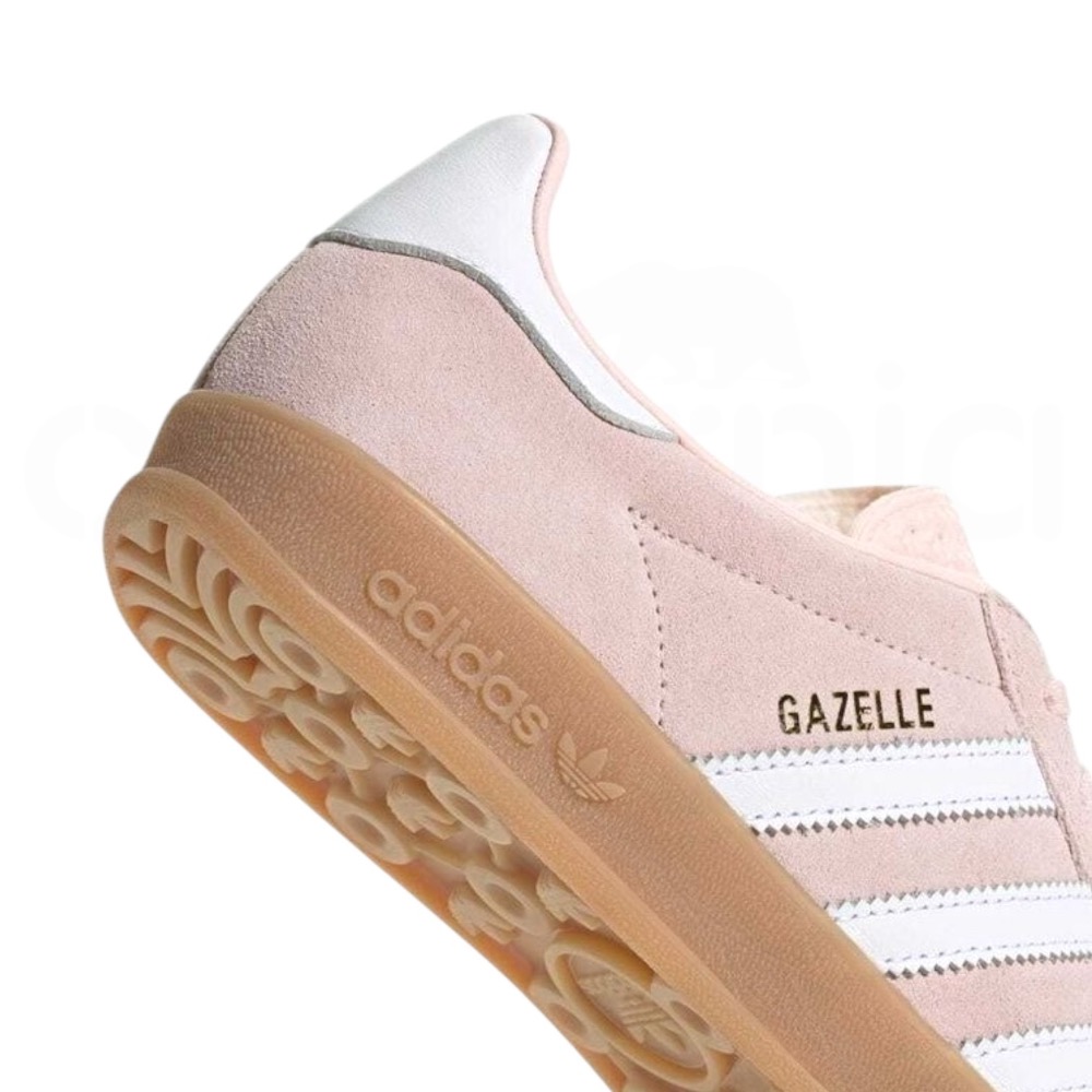 👟adidas GAZELLE INDOOR  休閒鞋 IH5484 粉白色｜粉紅色｜白色｜焦糖底｜皮革｜麂皮｜平底鞋-細節圖11