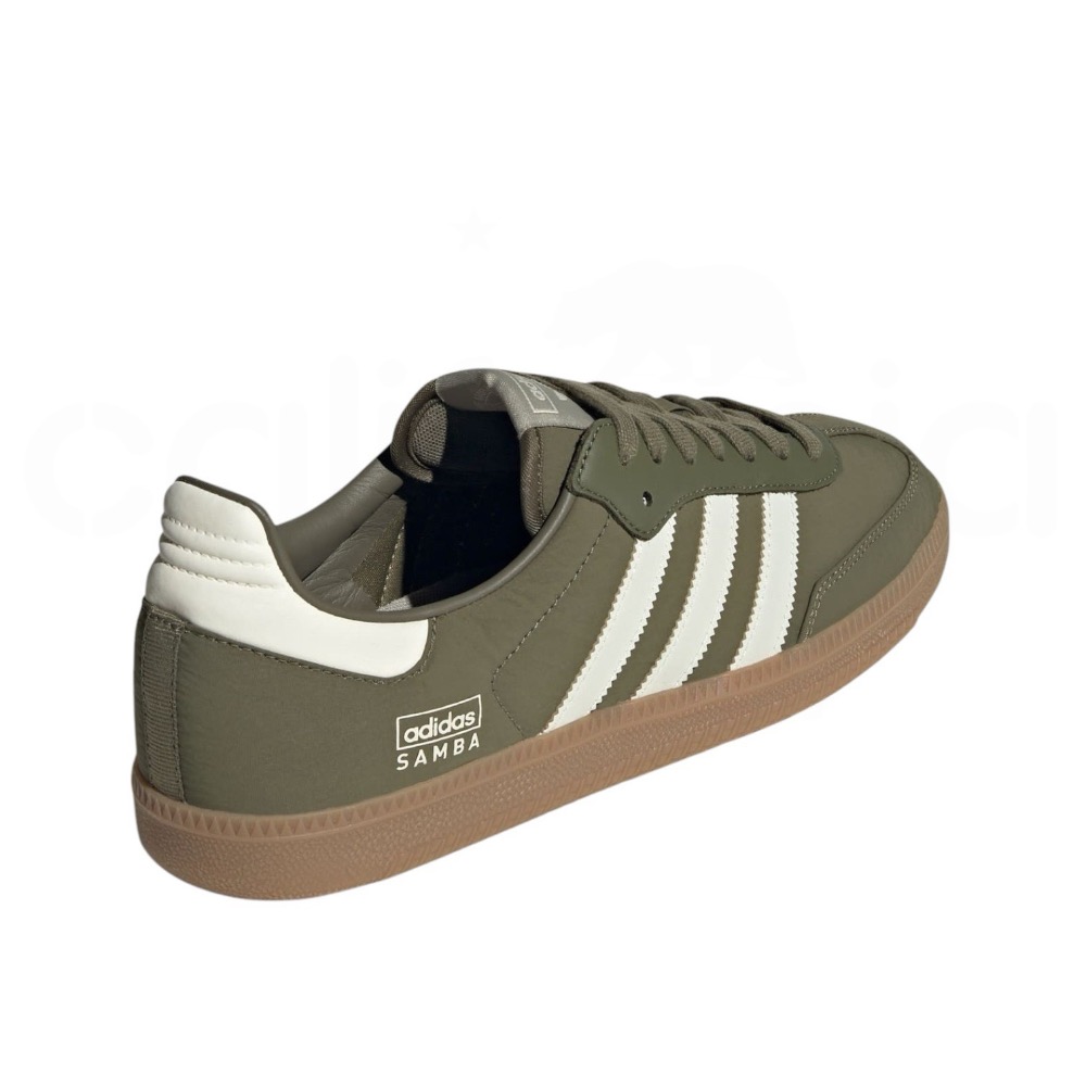 👟adidas SAMBA OG  休閒鞋 橄欖綠白色｜橄欖綠｜白色｜焦糖底｜皮革｜尼龍｜反光｜平底鞋｜男女通用款鞋-細節圖7