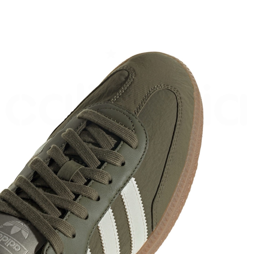 👟adidas SAMBA OG  休閒鞋 橄欖綠白色｜橄欖綠｜白色｜焦糖底｜皮革｜尼龍｜反光｜平底鞋｜男女通用款鞋-細節圖10