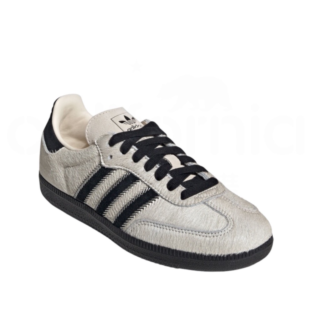 👟adidas SAMBA OG  休閒鞋 骨白黑｜骨白色｜黑色｜黑色底｜皮革｜仿馬毛｜平底鞋｜男女通用款鞋-細節圖7
