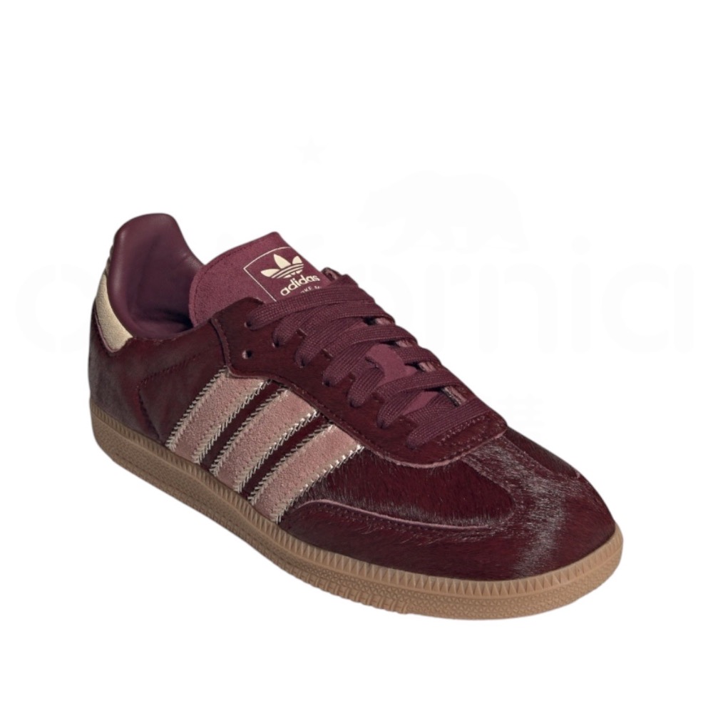 👟adidas SAMBA OG  休閒鞋 酒紅粉｜酒紅色｜莫蘭迪粉｜豆沙色｜米色｜棕色底｜皮革｜仿馬毛｜平底鞋｜男女-細節圖7