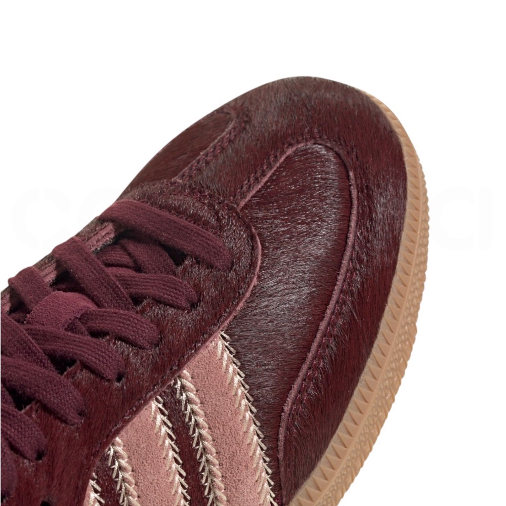 👟adidas SAMBA OG  休閒鞋 酒紅粉｜酒紅色｜莫蘭迪粉｜豆沙色｜米色｜棕色底｜皮革｜仿馬毛｜平底鞋｜男女-細節圖10