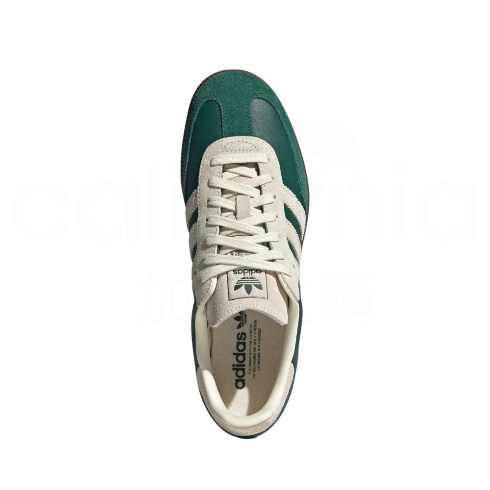👟adidas SAMBA OG  休閒鞋 綠白色｜草綠色｜奶油色｜咖啡底｜皮革｜麂皮｜平底鞋｜男女通用款鞋-細節圖7