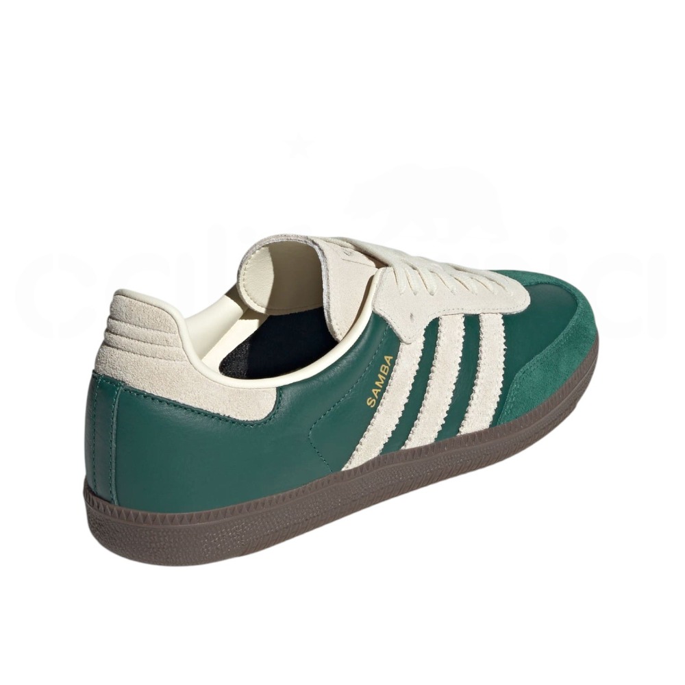 👟adidas SAMBA OG  休閒鞋 綠白色｜草綠色｜奶油色｜咖啡底｜皮革｜麂皮｜平底鞋｜男女通用款鞋-細節圖10