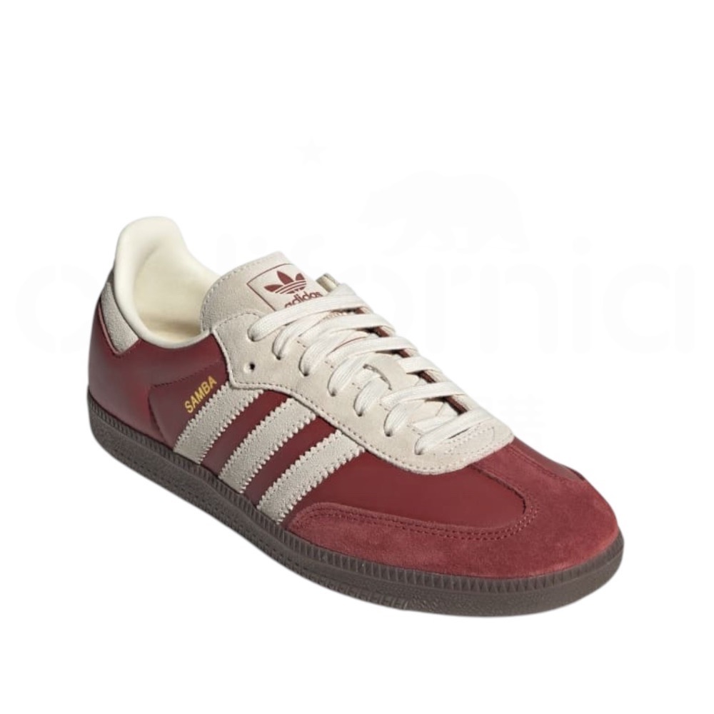 👟adidas SAMBA OG  休閒鞋 紅白色｜紅色｜奶油色｜咖啡底｜皮革｜麂皮｜平底鞋｜男女通用款鞋-細節圖6