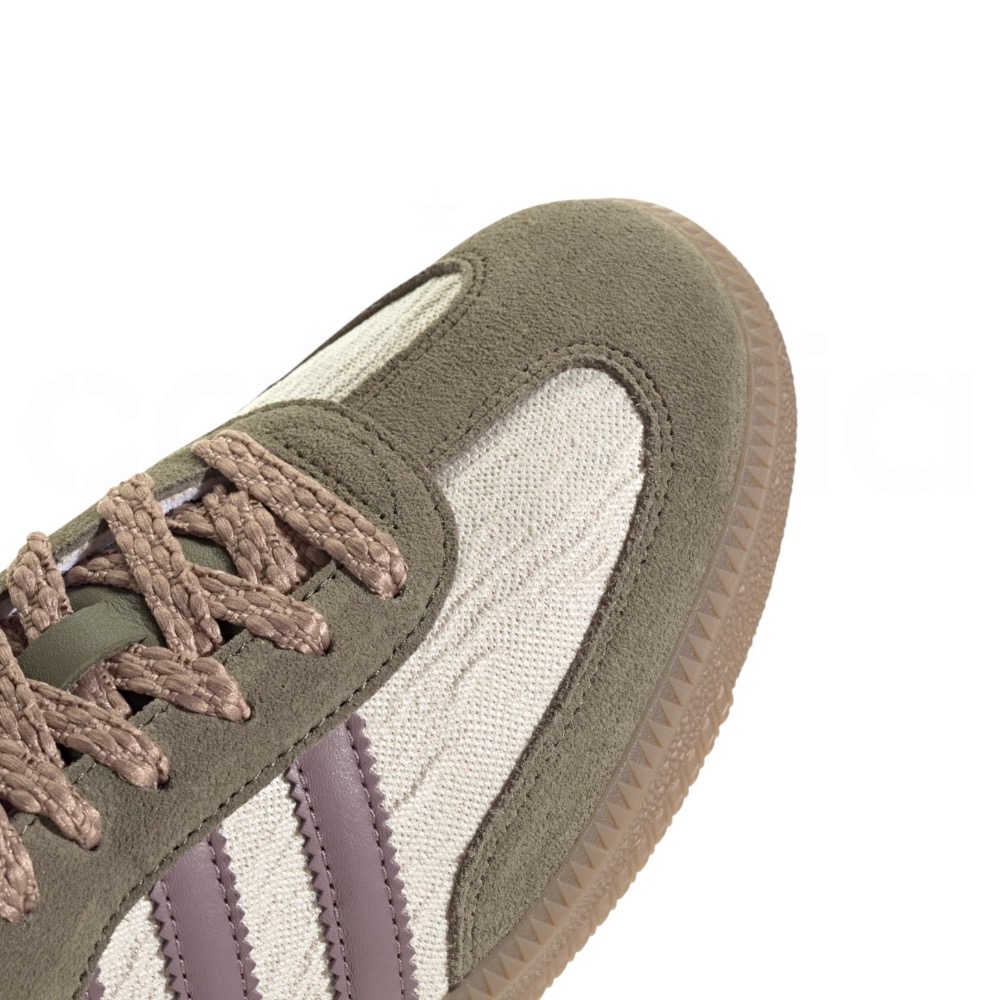 👟adidas SAMBA OG  休閒鞋 綠紫杏｜橄欖綠｜芋紫色｜杏色｜焦糖底｜皮革｜麂皮｜平底鞋｜男女通用款鞋-細節圖10