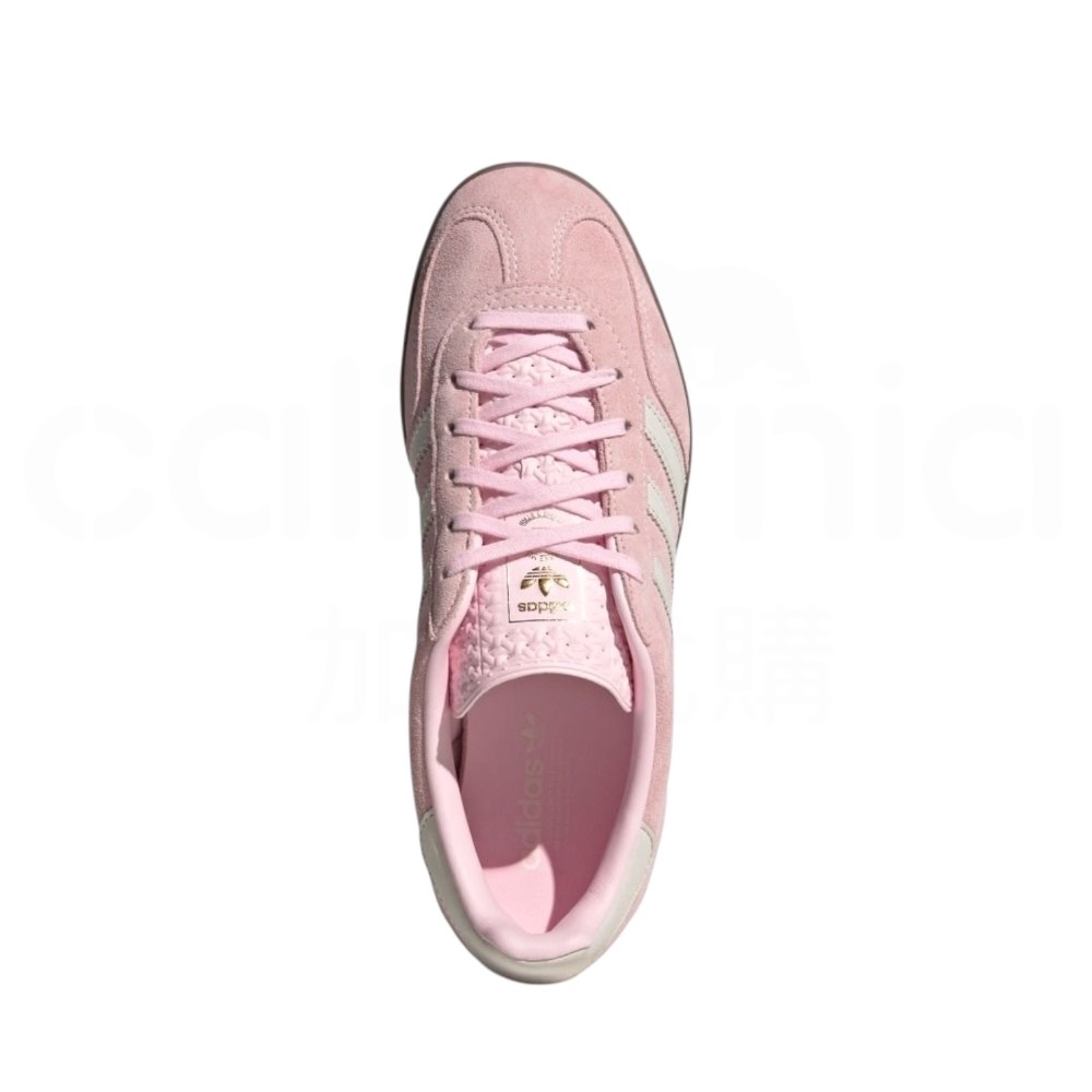 👟adidas GAZELLE INDOOR  休閒鞋 JI2716 粉白色｜粉紅色｜白色｜焦糖底｜皮革｜麂皮｜平底-細節圖5