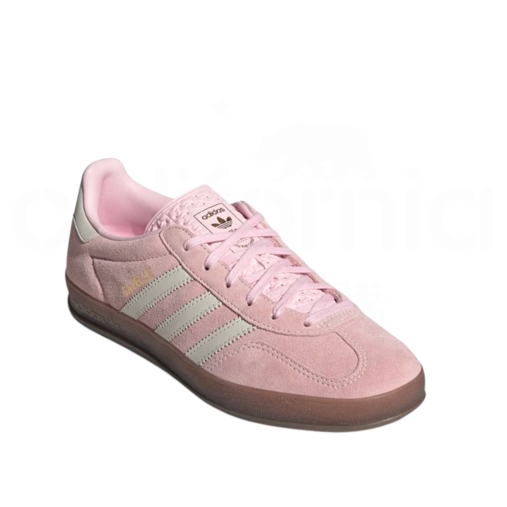👟adidas GAZELLE INDOOR  休閒鞋 JI2716 粉白色｜粉紅色｜白色｜焦糖底｜皮革｜麂皮｜平底-細節圖7