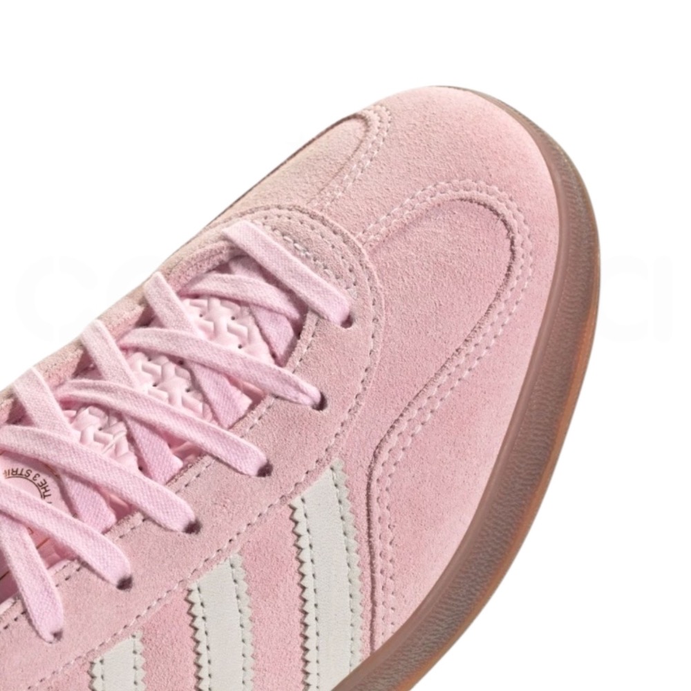 👟adidas GAZELLE INDOOR  休閒鞋 JI2716 粉白色｜粉紅色｜白色｜焦糖底｜皮革｜麂皮｜平底-細節圖10