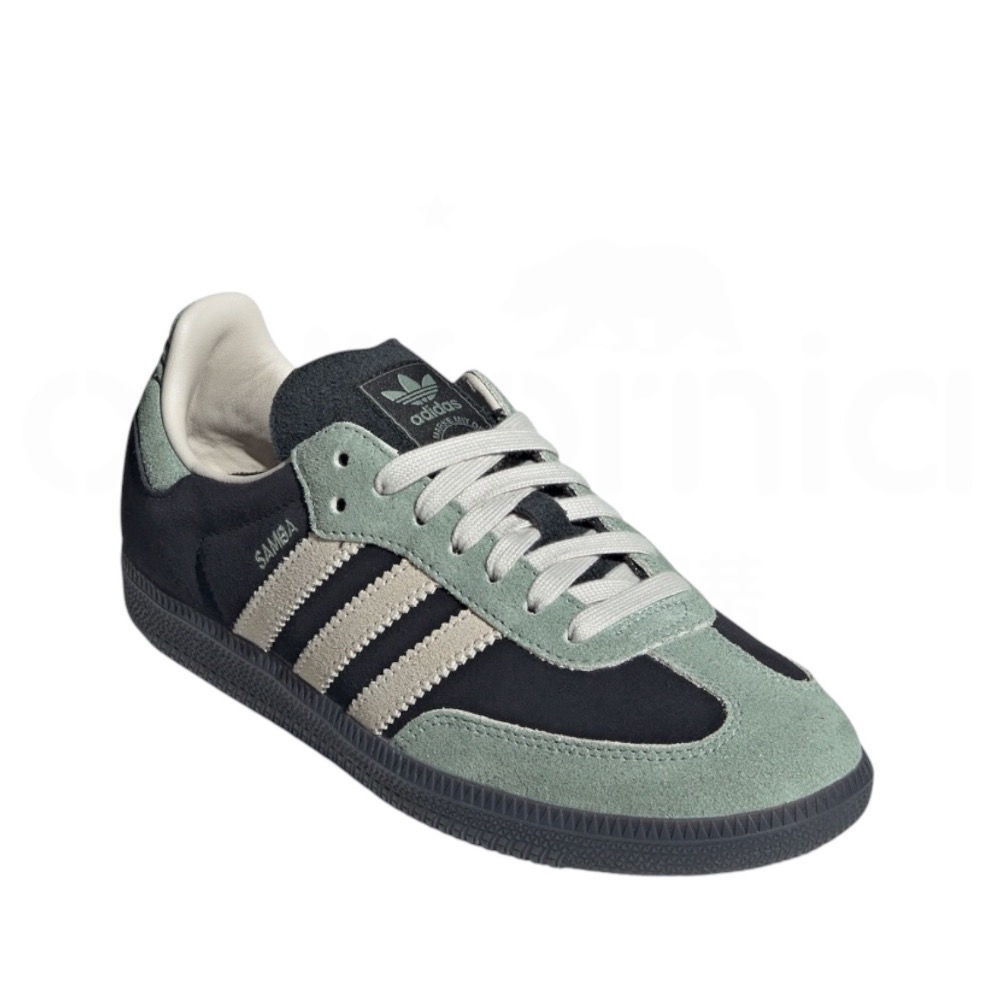 👟adidas SAMBA OG   休閒鞋 JI2680 黑綠色｜莫蘭迪綠｜黑色｜米色｜黑色底｜皮革｜麂皮｜平底鞋｜-細節圖5