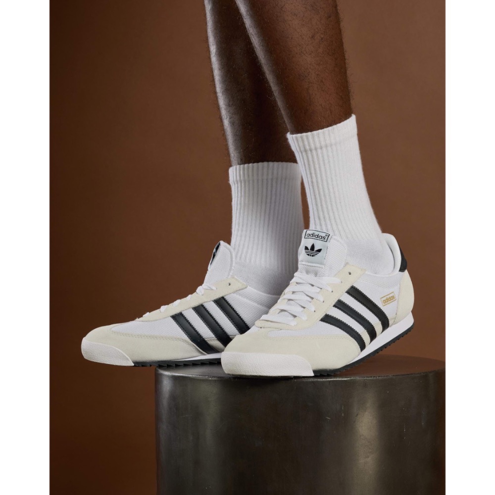 👟adidas R71  休閒鞋 IH1321 白黑色｜白色｜黑色｜皮革｜麂皮｜網布｜平底鞋｜男女通用款鞋-細節圖2