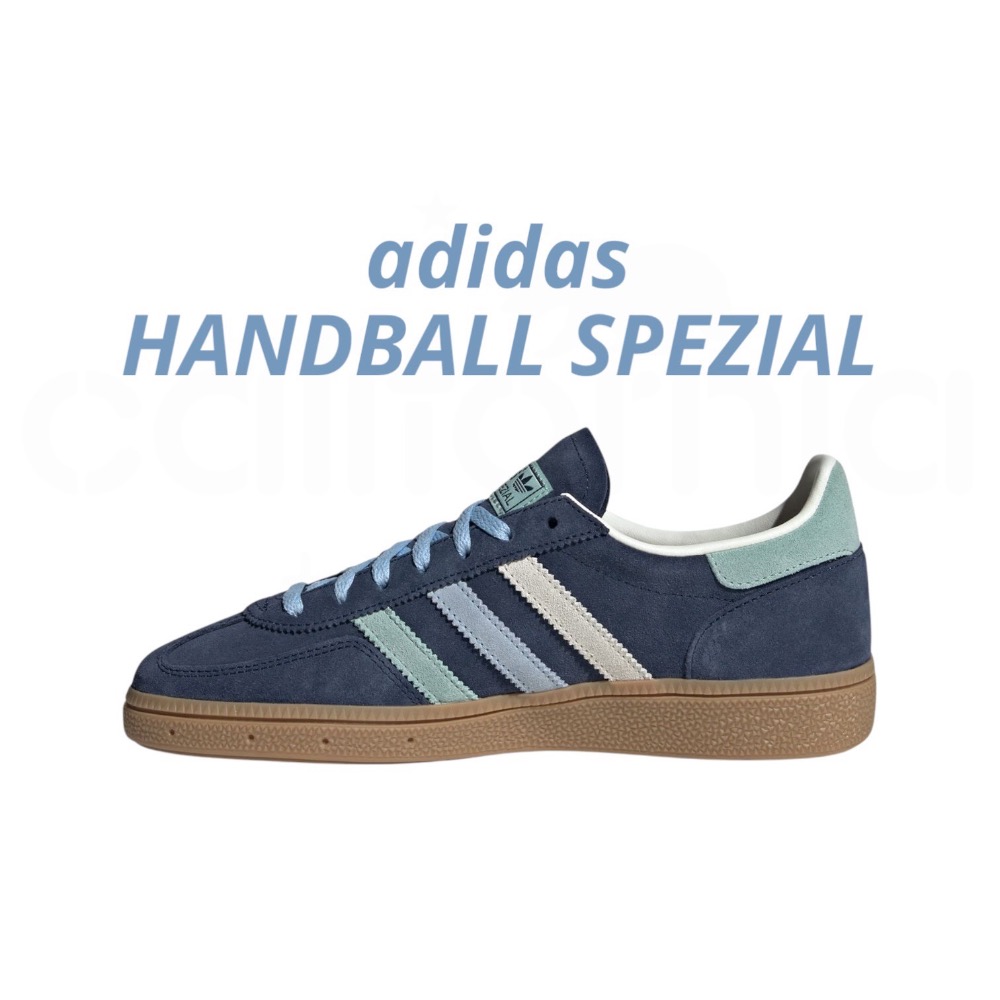 👟adidas HANDBALL SPEZIAL  休閒鞋 IG1967 藍綠白色｜霧藍色｜蘋果綠｜白色｜焦糖底｜皮革-細節圖5