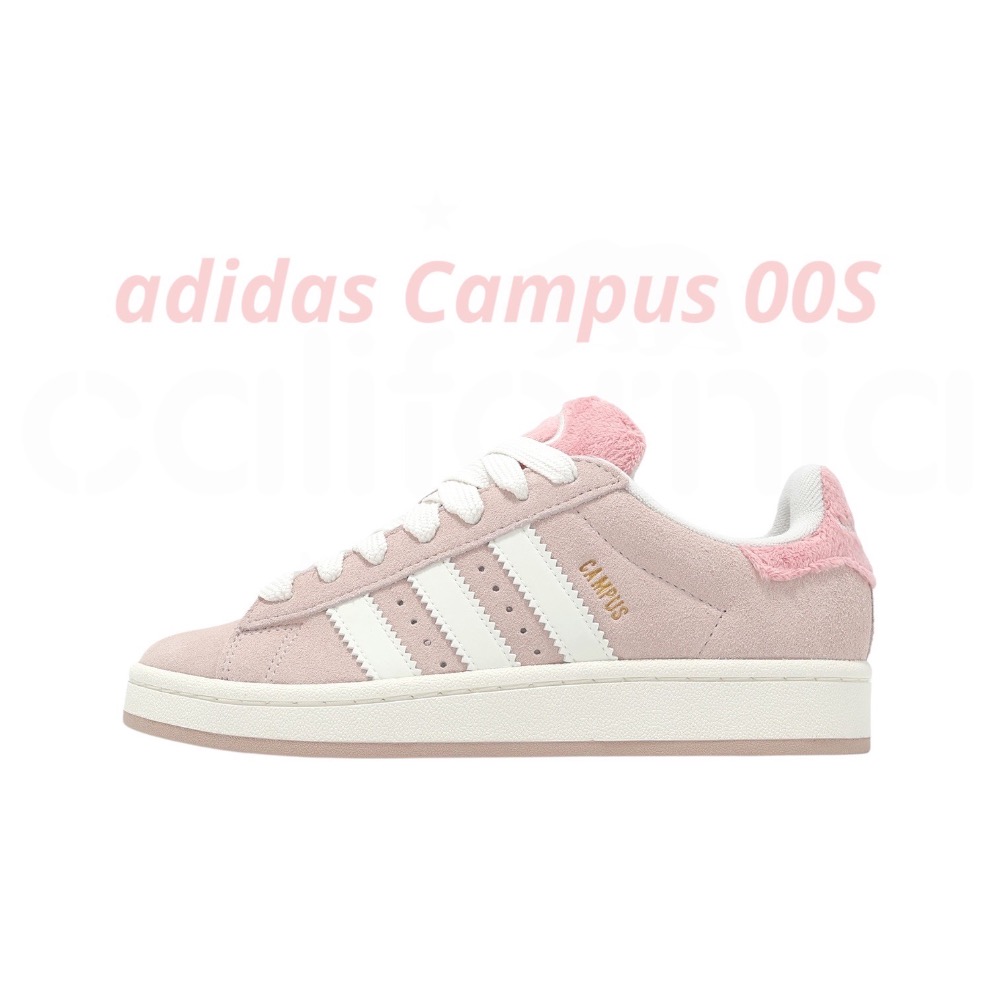👟adidas Campus 00S 休閒鞋 JR8042 粉白色｜粉紅色｜粉藕色｜白色｜皮革｜麂皮｜平底鞋｜女款鞋-細節圖9