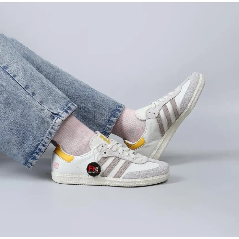 👟adidas X Kasina Samba Consortium Cup 聯名款休閒鞋 白卡其黃｜白色｜灰色｜卡其｜-細節圖5