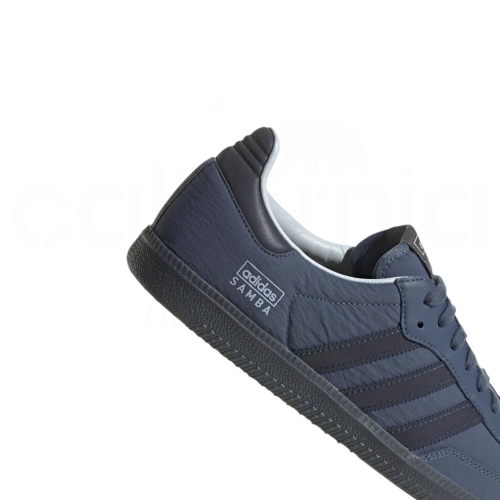 👟adidas SAMBA OG  休閒鞋 藍黑色｜海軍藍｜深藍色｜黑色｜黑色底｜皮革｜尼龍｜反光｜平底鞋｜男女通用款-細節圖7