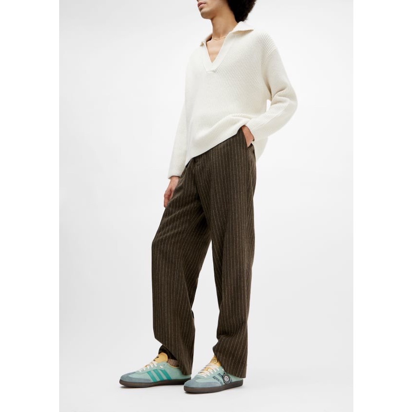 👟adidas Samba X Extra Butter聯名款休閒鞋 綠灰藍黃色｜奶綠色｜灰藍色｜黃色｜焦糖底｜皮革｜-細節圖2