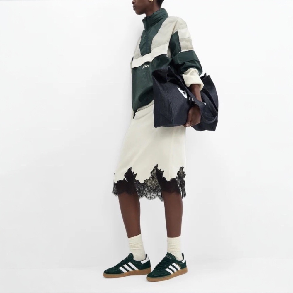 👟adidas HANDBALL SPEZIAL SPORTY & RICH 聯名款休閒鞋 綠白色｜墨綠色｜白色｜焦糖-細節圖2