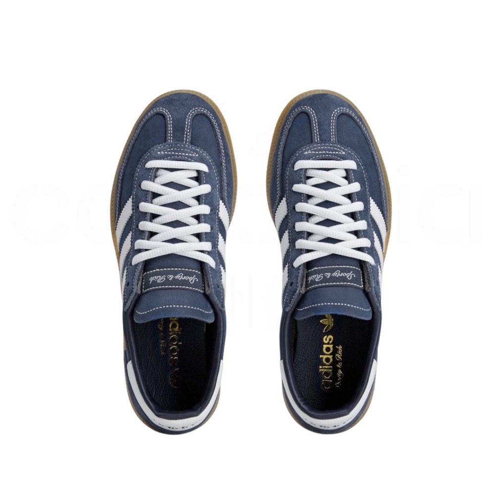 👟adidas HANDBALL SPEZIAL SPORTY & RICH 聯名款休閒鞋 藍白色｜牛仔藍｜白色｜焦糖-細節圖7
