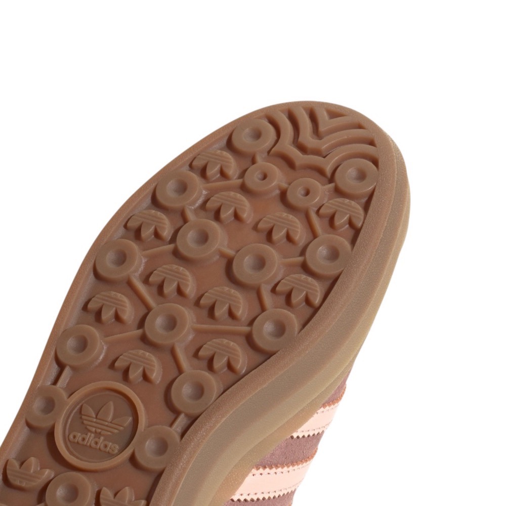👟adidas GAZELLE BOLD休閒鞋 豆沙粉色｜豆沙色｜淺粉色｜暗紅色｜焦糖底｜皮革｜麂皮｜平底鞋｜增高鞋｜-細節圖10