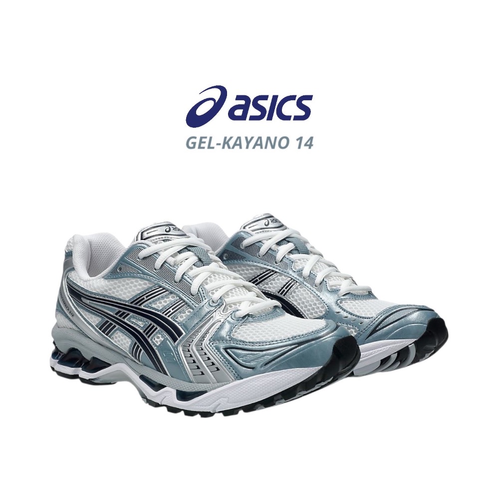👟ASICS GEL-KAYANO 14休閒鞋 灰綠色｜銀色｜黑色｜白色｜皮革 男女通用鞋款-細節圖9