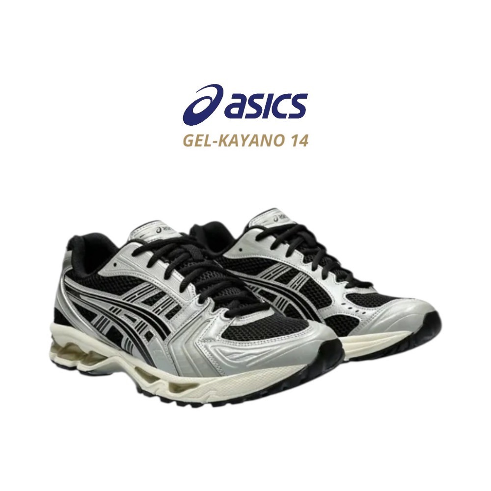 👟ASICS GEL-KAYANO 14休閒鞋 灰黑色｜灰色｜黑色｜皮革｜網眼 男女通用鞋款-細節圖6