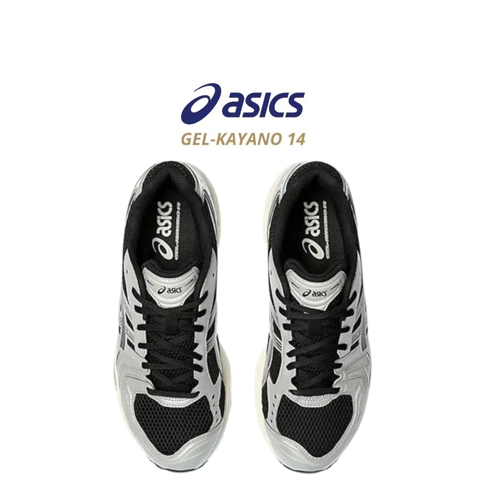 👟ASICS GEL-KAYANO 14休閒鞋 灰黑色｜灰色｜黑色｜皮革｜網眼 男女通用鞋款-細節圖7
