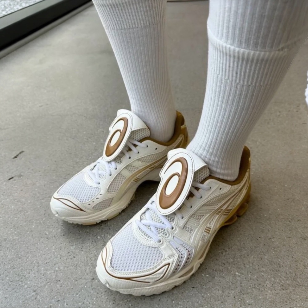 👟 ASICS GEL-KAYANO 14 x THE MUSEUM VISITOR 聯名款休閒鞋 白金色｜白金漸層色-細節圖3