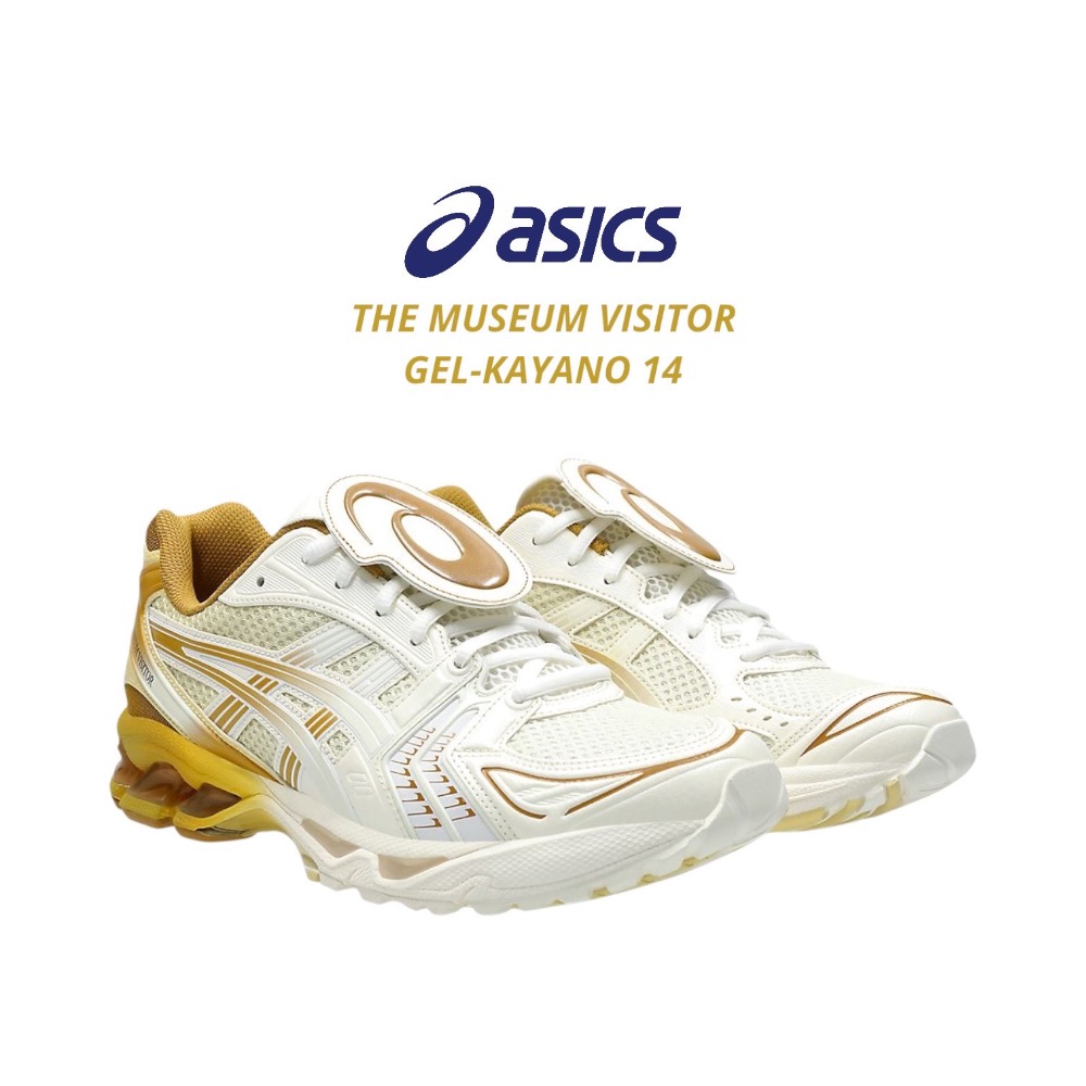 👟 ASICS GEL-KAYANO 14 x THE MUSEUM VISITOR 聯名款休閒鞋 白金色｜白金漸層色-細節圖4