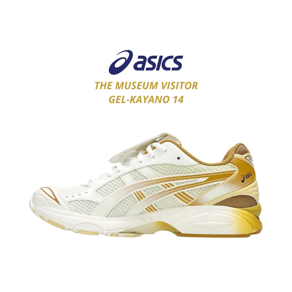 👟 ASICS GEL-KAYANO 14 x THE MUSEUM VISITOR 聯名款休閒鞋 白金色｜白金漸層色-細節圖6