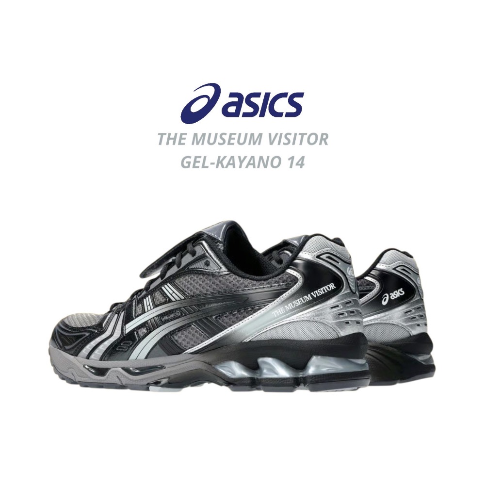 👟 ASICS GEL-KAYANO 14 x THE MUSEUM VISITO 聯名款休閒鞋 黑灰色｜黑灰漸層色｜-細節圖6
