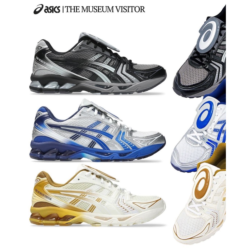 👟 ASICS GEL-KAYANO 14 x THE MUSEUM VISITO 聯名款休閒鞋 黑灰色｜黑灰漸層色｜-細節圖11