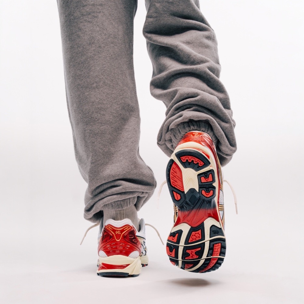 ASICS GEL-KAYANO 14 X Sneaker Politics 聯名款休閒鞋 銀紅色｜銀色｜紅色｜白色｜金-細節圖5