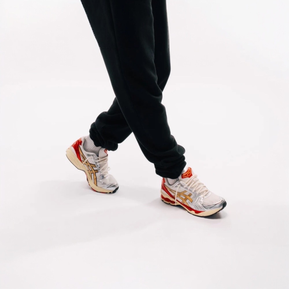 ASICS GEL-KAYANO 14 X Sneaker Politics 聯名款休閒鞋 銀紅色｜銀色｜紅色｜白色｜金-細節圖6