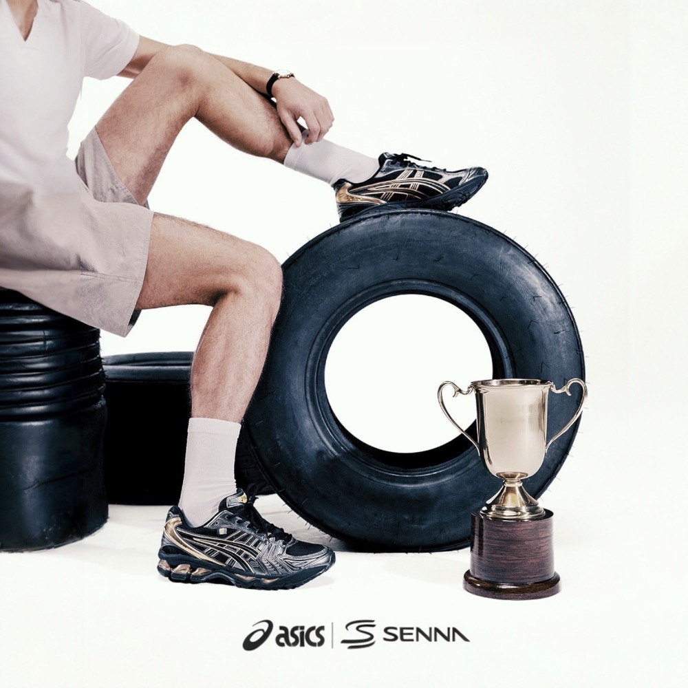 👟ASICS GEL-KAYANO 14 X Ayrton Senna艾爾頓·賽納 聯名款休閒鞋 黑金色｜黑色｜金色｜-細節圖5