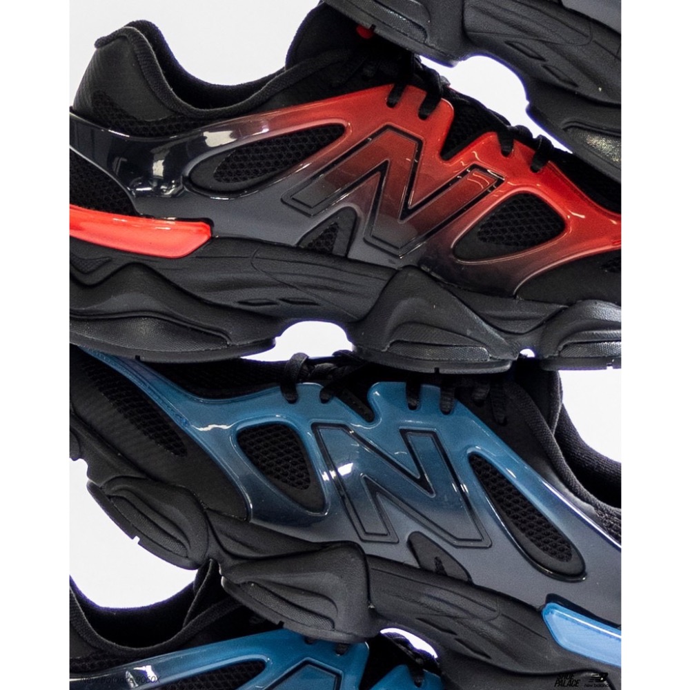 👟New Balance 9060 休閒鞋 黑紅色｜黑色｜漸層紅｜皮革｜網眼鞋面｜運動鞋｜跑鞋 男款鞋-細節圖10