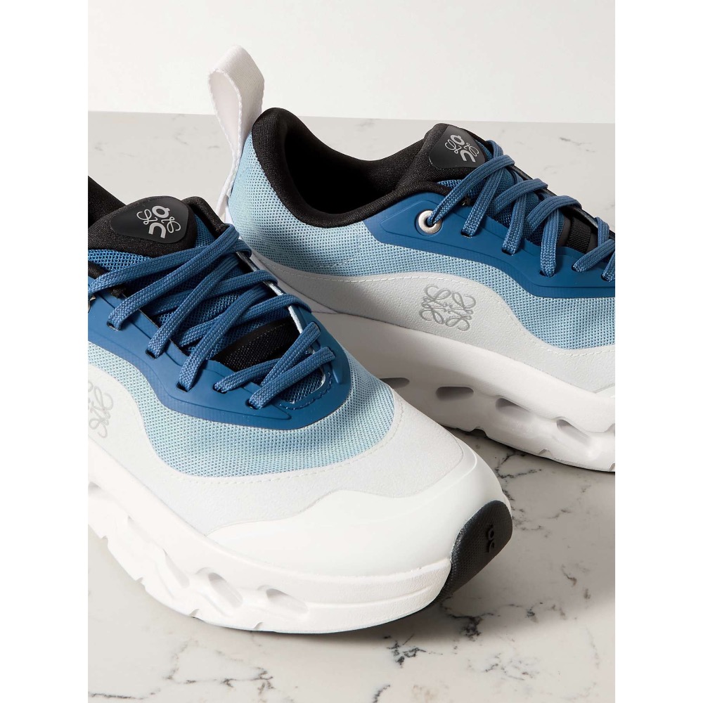 👟LOEWE x On昂跑聯名Running Cloudtilt 2.0 Blue White彈力再生針織鞋｜聯乘｜雲-細節圖3