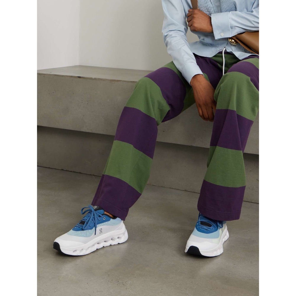 👟LOEWE x On昂跑聯名Running Cloudtilt 2.0 Blue White彈力再生針織鞋｜聯乘｜雲-細節圖5