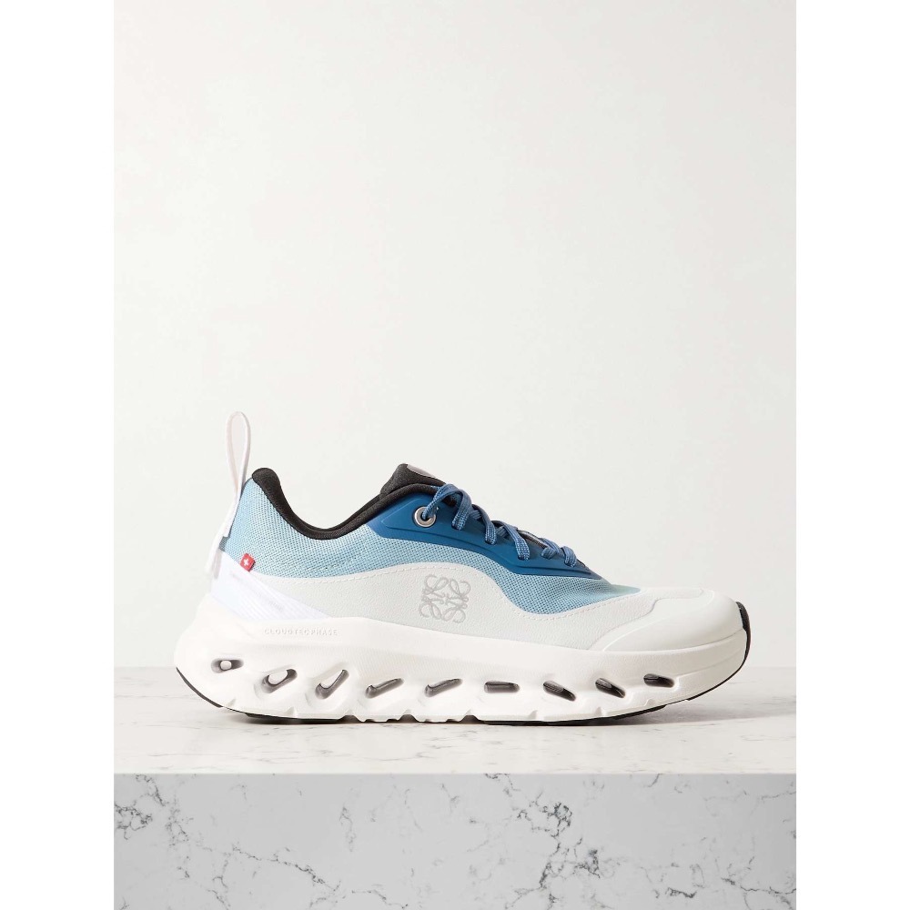 👟LOEWE x On昂跑聯名Running Cloudtilt 2.0 Blue White彈力再生針織鞋｜聯乘｜雲-細節圖6