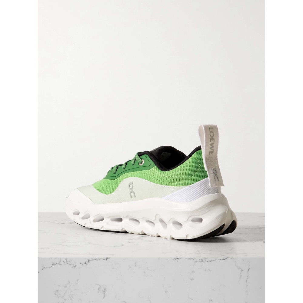 👟LOEWE x On昂跑聯名Running Cloudtilt 2.0 Green White彈力再生針織鞋｜聯乘｜-細節圖3