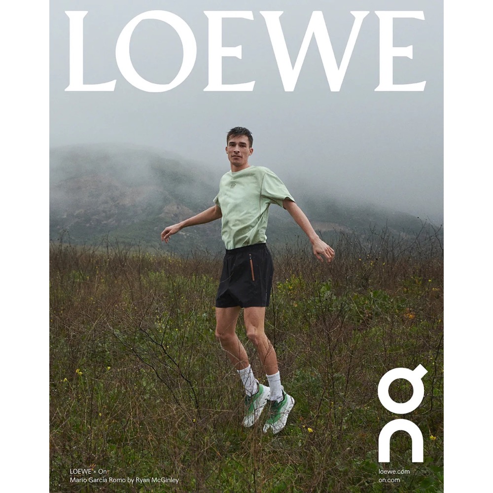 👟LOEWE x On昂跑聯名Running Cloudtilt 2.0 Green White彈力再生針織鞋｜聯乘｜-細節圖10