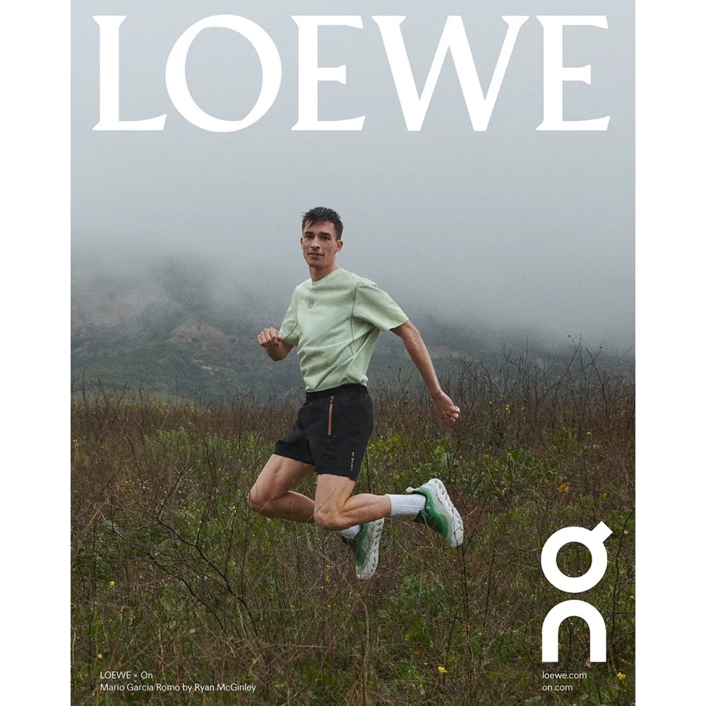 👟LOEWE x On昂跑聯名Running Cloudtilt 2.0 Green White彈力再生針織鞋｜聯乘｜-細節圖11