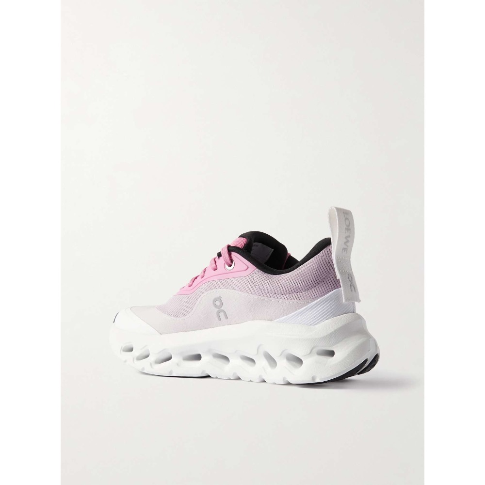 👟LOEWE x On昂跑聯名Running Cloudtilt 2.0 Rose Pink  White彈力再生針織-細節圖5