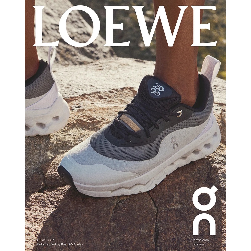 👟LOEWE x On昂跑聯名Running Cloudtilt 2.0 Black/Grey/White 彈力再生針-細節圖6
