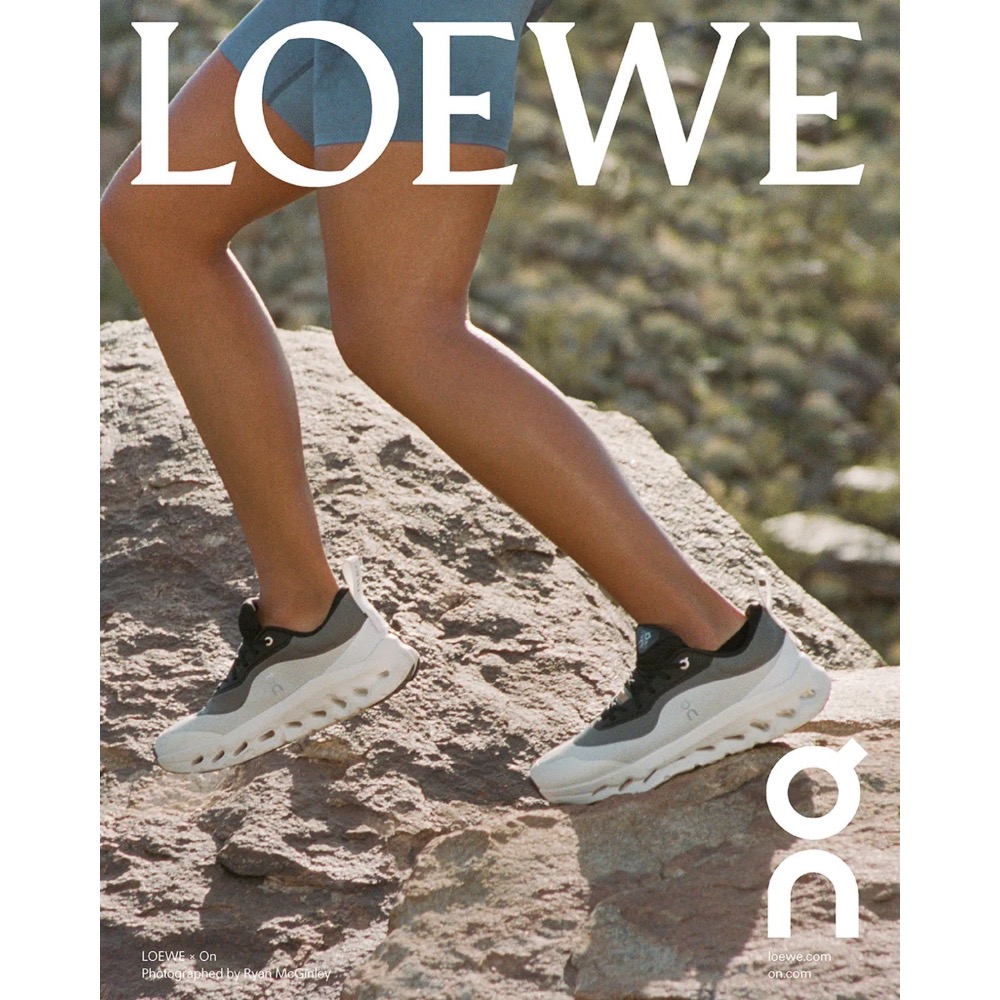 👟LOEWE x On昂跑聯名Running Cloudtilt 2.0 Black/Grey/White 彈力再生針-細節圖7