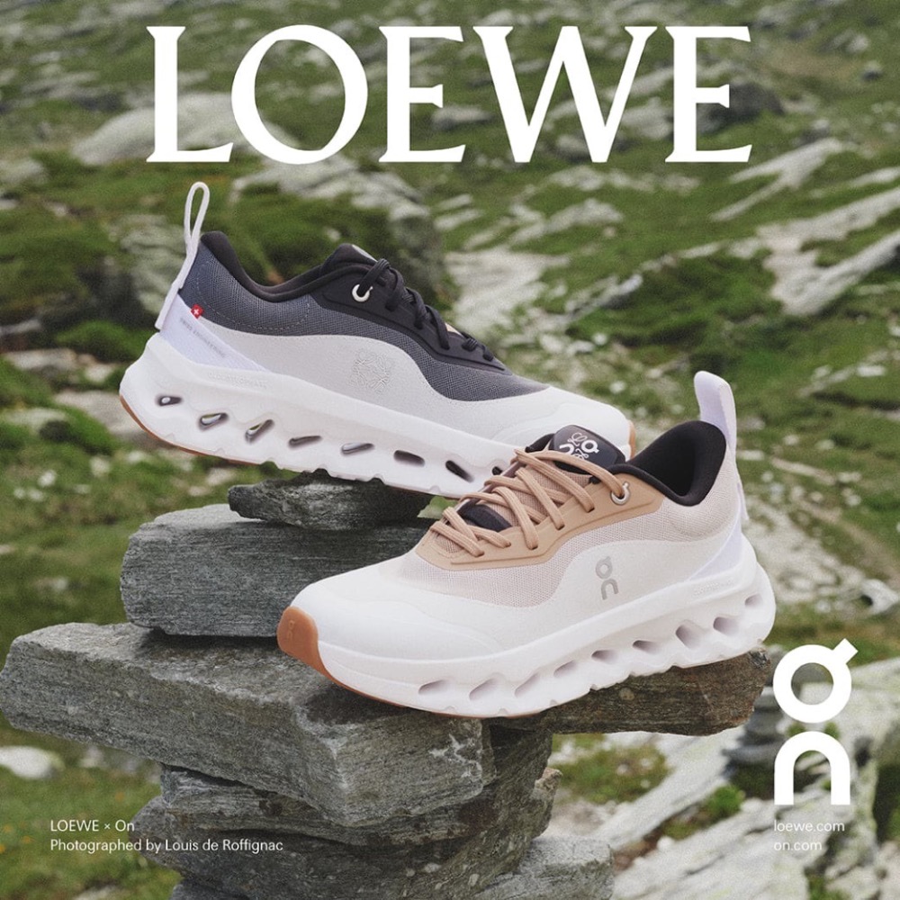 👟LOEWE x On昂跑聯名Running Cloudtilt 2.0 Tan White 彈力再生針織鞋｜聯乘｜雲-細節圖5